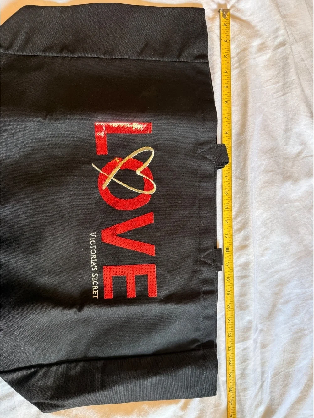 Victoria’s secret black red gold tote bag new with tags